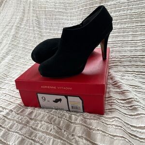 Black Suede Adrienne Vittadini Heels